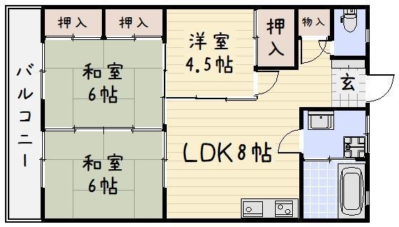 アルテハイム大手町(3LDK/7階)の間取り写真