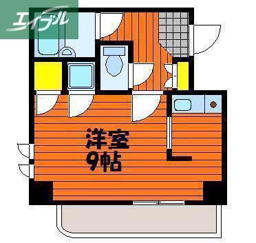 ダイアパレス京町II(ワンルーム/5階)の間取り写真