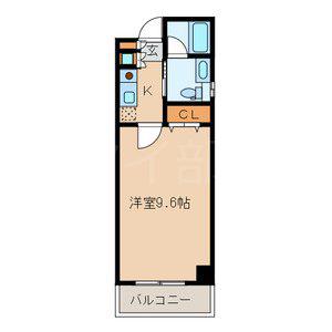 サンモールエイト小石川(1K/8階)の間取り写真