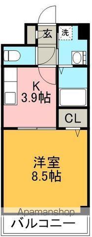 ベルドミール北畑(1K/3階)の間取り写真