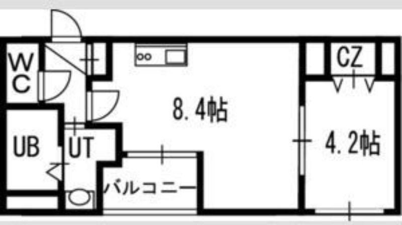 クラッセ知事公館前(1LDK/3階)の間取り写真