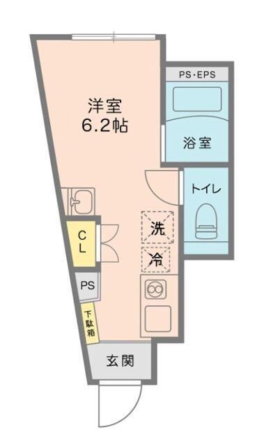 FERIO東向島第2(ワンルーム/1階)の間取り写真
