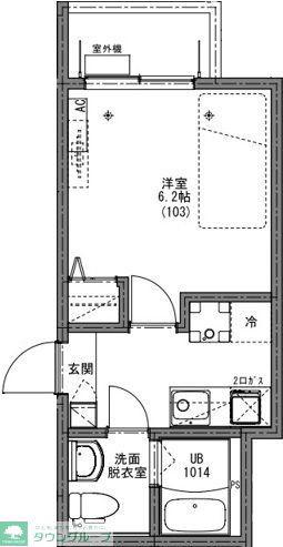 KEIAI RESIDENCE 西大宮(1K/1階)の間取り写真