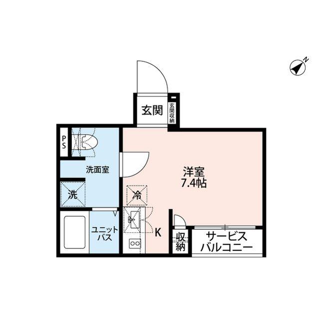 アルテール尾久(ワンルーム/2階)の間取り写真