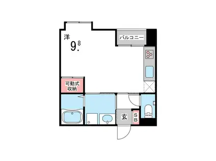 LUMINA(ワンルーム/4階)の間取り写真