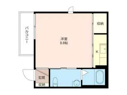 トウキ南原(ワンルーム/2階)の間取り写真