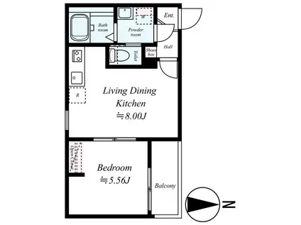 グラドゥス上溝3(1LDK/3階)の間取り写真