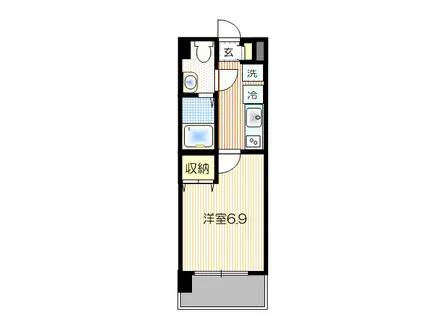 グランフォース西川口(1K/2階)の間取り写真