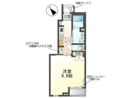 LEMIERRE(1K/1階)の間取り写真