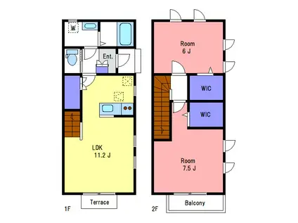 LUPINUSSENGAWA(2LDK/1階)の間取り写真