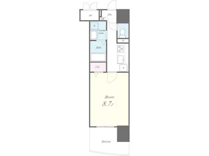 メゾンドール入谷(1K/7階)の間取り写真