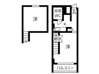 ソーレルハイツ植物園(1LDK/5階)の間取り写真