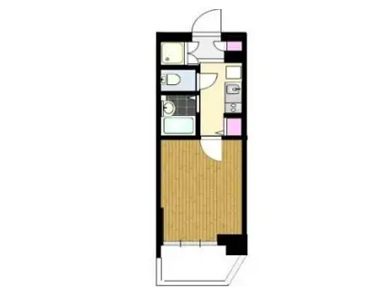 サンテミリオン飯田橋(1K/4階)の間取り写真