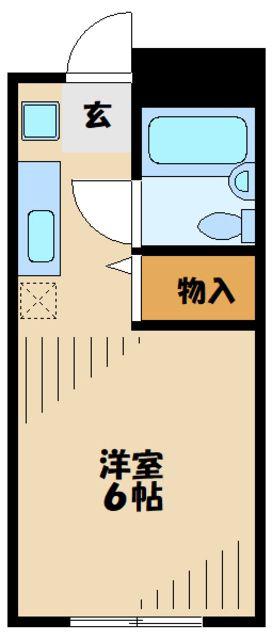 ハイツローネ(1K/1階)の間取り写真