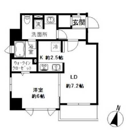 コートヒル本郷(1LDK/4階)の間取り写真