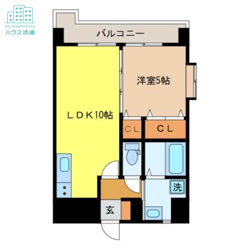 ヨシカワマンション高城(1LDK/2階)の間取り写真