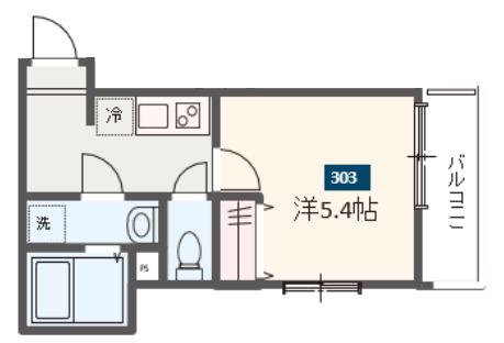 MELDIA京成船橋(1K/3階)の間取り写真