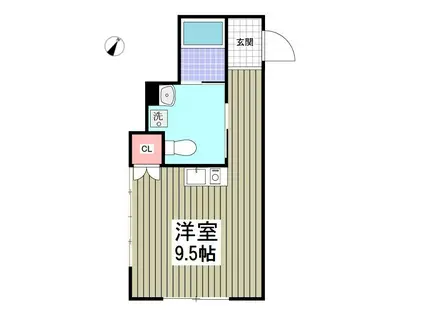 リブレス新河岸V(ワンルーム/1階)の間取り写真