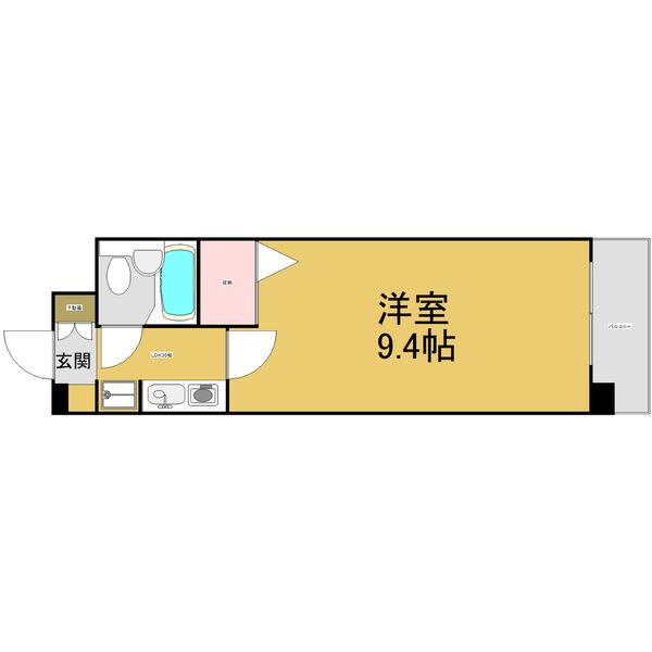 フィオーレ古出来(1K/3階)の間取り写真