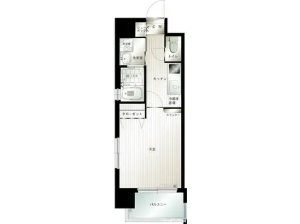 エンクレスト吉塚駅前(1K/11階)の間取り写真