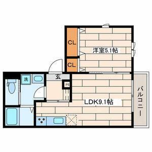MAISON DE SANTE(1LDK/2階)の間取り写真