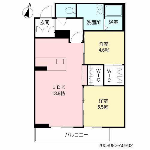 SERENA VILLA(2LDK/3階)の間取り写真