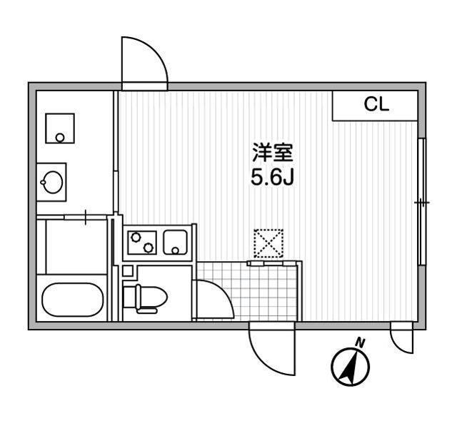 ALERO代々木(ワンルーム/3階)の間取り写真