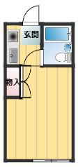 サンエス高石(ワンルーム/6階)の間取り写真