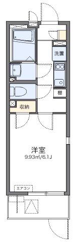 レオネクスト豊中岡町(1K/1階)の間取り写真