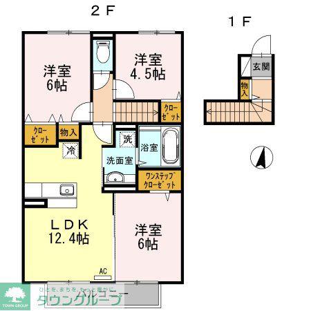 グランドソレイユ(3LDK/2階)の間取り写真