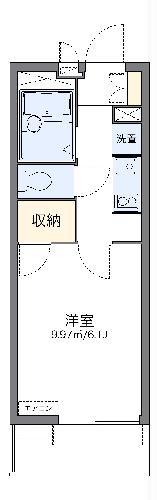 レオパレスシリウス(1K/1階)の間取り写真