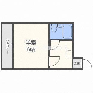 MKマンション(1K/3階)の間取り写真