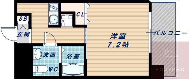 W.O.B.MIKUNI(1K/2階)の間取り写真
