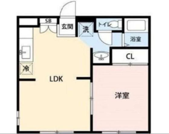 RYU四番館(1LDK/1階)の間取り写真