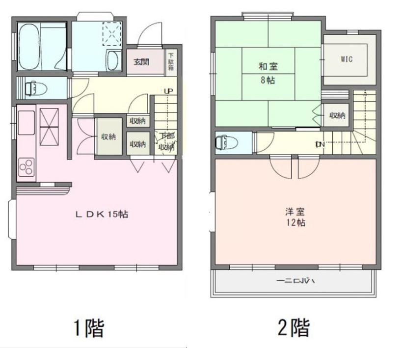 ライトハウス磯子II(2LDK/1階)の間取り写真