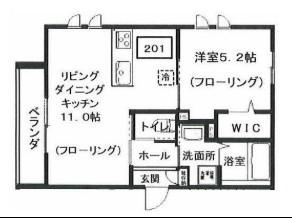 へーベルメゾン代々木上原(1LDK/2階)の間取り写真
