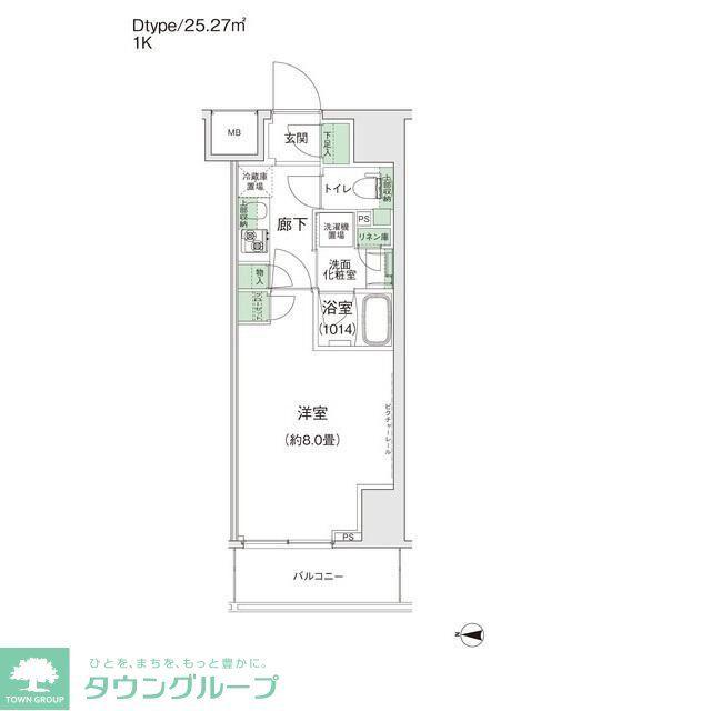 スタイリオ蒲田II(1K/12階)の間取り写真
