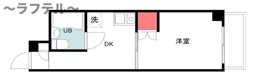 日神パレス狭山(1DK/2階)の間取り写真