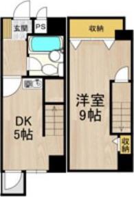 ノアーズアーク桃谷21(1DK/8階)の間取り写真