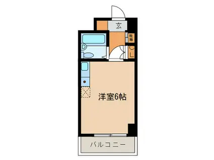 第2サンコート東戸塚(ワンルーム/2階)の間取り写真
