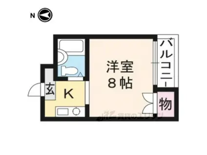 メゾン加後(ワンルーム/2階)の間取り写真