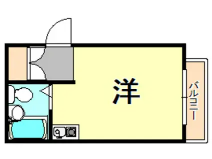 ダイバーシティ神戸長田D棟(ワンルーム/2階)の間取り写真