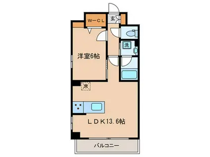 ARS HIGASHI IKEBUKURO(1LDK/6階)の間取り写真