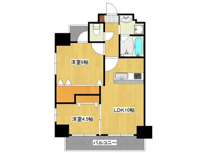 プラウドST(2LDK/5階)の間取り写真