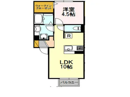 S-LIFE GARDEN エスライフガーデン(1LDK/2階)の間取り写真