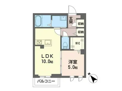 グラン セラヴィ(1LDK/3階)の間取り写真