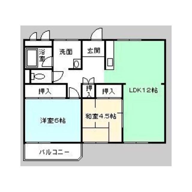 アネックス(2LDK/2階)の間取り写真