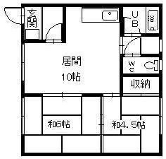 スターハイツ(2LDK/2階)の間取り写真