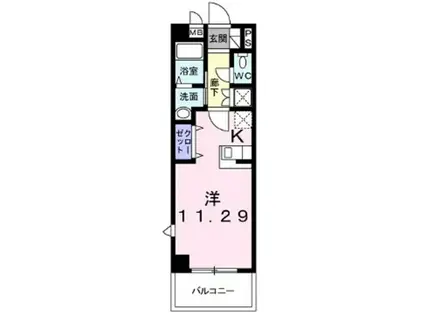 ザ・グレイス・シグマ(ワンルーム/2階)の間取り写真