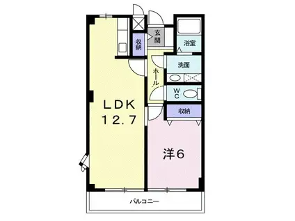 グレイス(1LDK/2階)の間取り写真